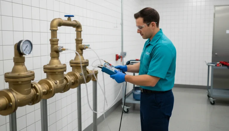 Backflow testing and prevention