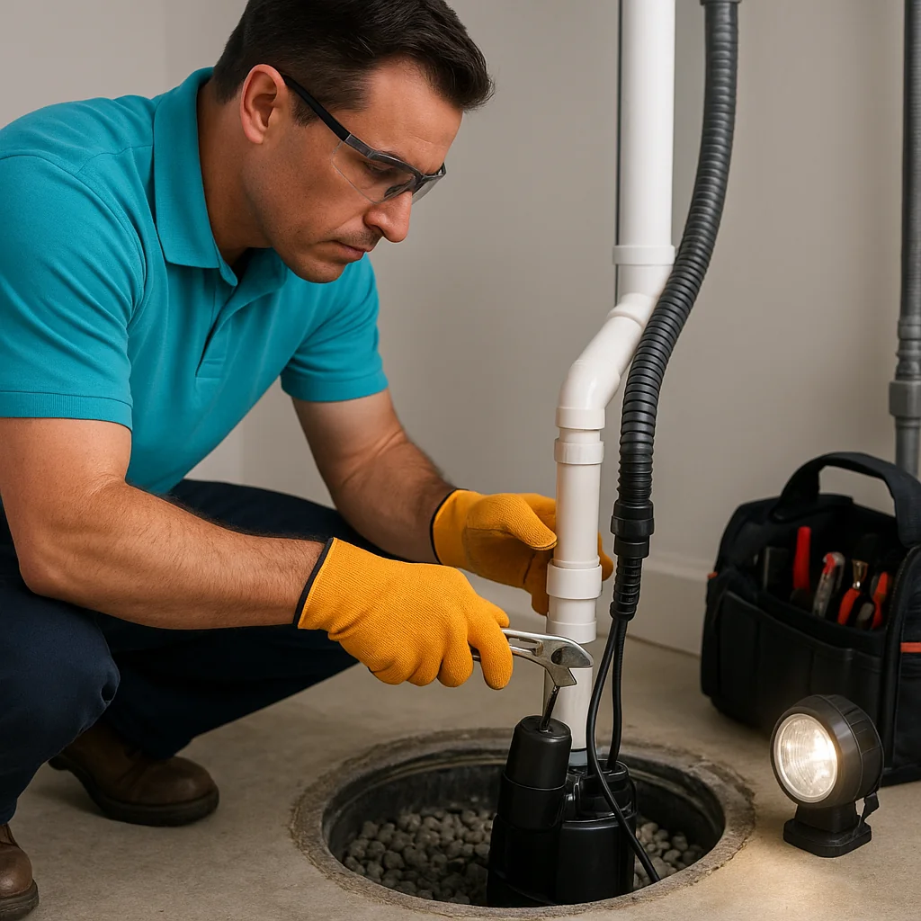 Sump pump installation and repair
