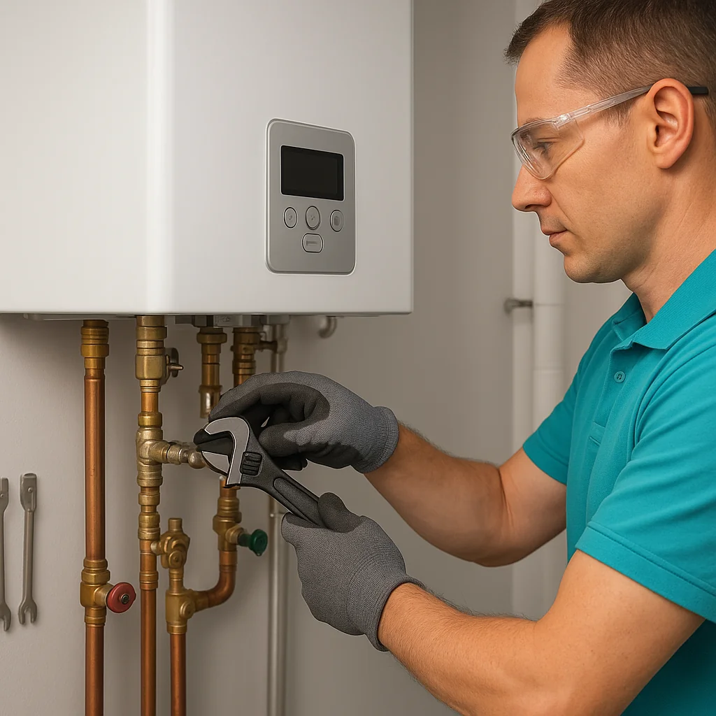 Tankless water heater installation